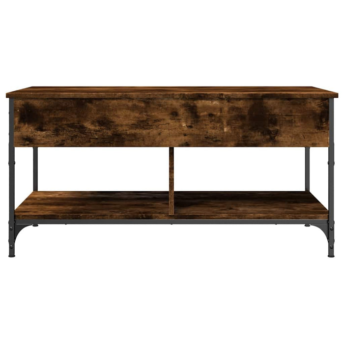 Măsuță de cafea stejar fumuriu 100x50x50cm lemn prelucrat/metal WALTI