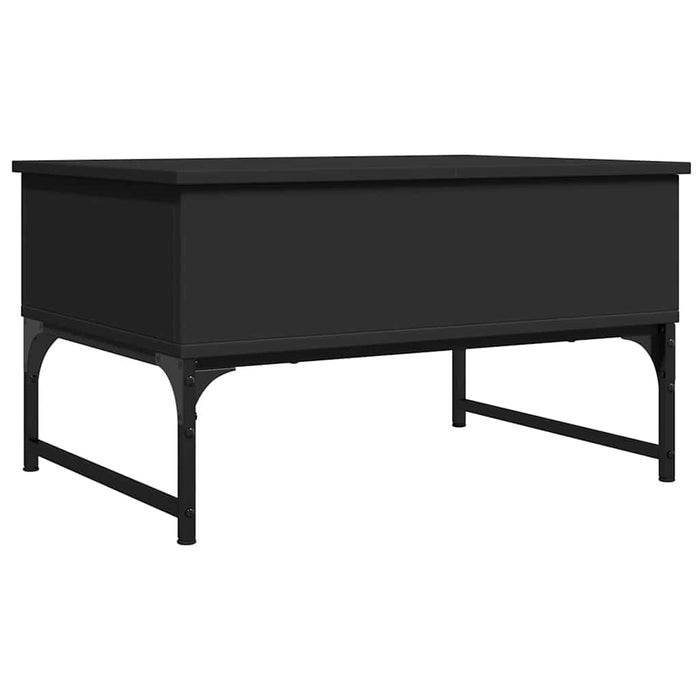 Măsuță de cafea, negru, 70x50x40 cm, lemn prelucrat și metal - WALTI WALTI