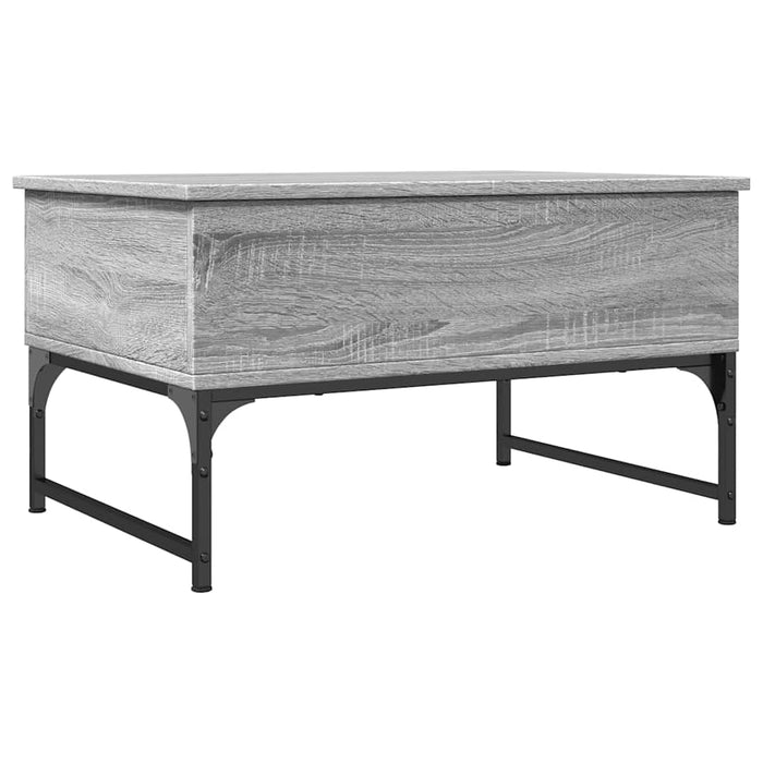 Măsuță de cafea, gri sonoma 70x50x40 cm lemn prelucrat și metal - WALTI WALTI