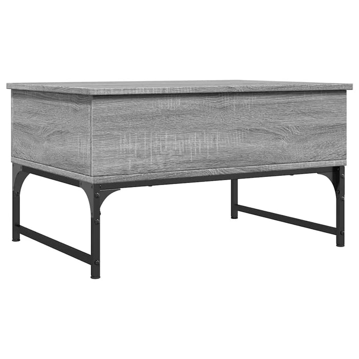 Măsuță de cafea, gri sonoma 70x50x40 cm lemn prelucrat și metal - WALTI WALTI