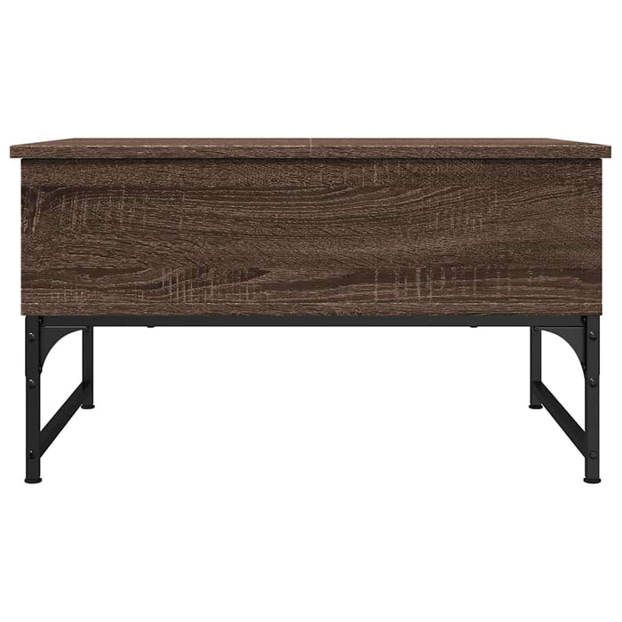 Măsuță de cafea stejar maro 70x50x40 cm lemn prelucrat și metal - WALTI WALTI