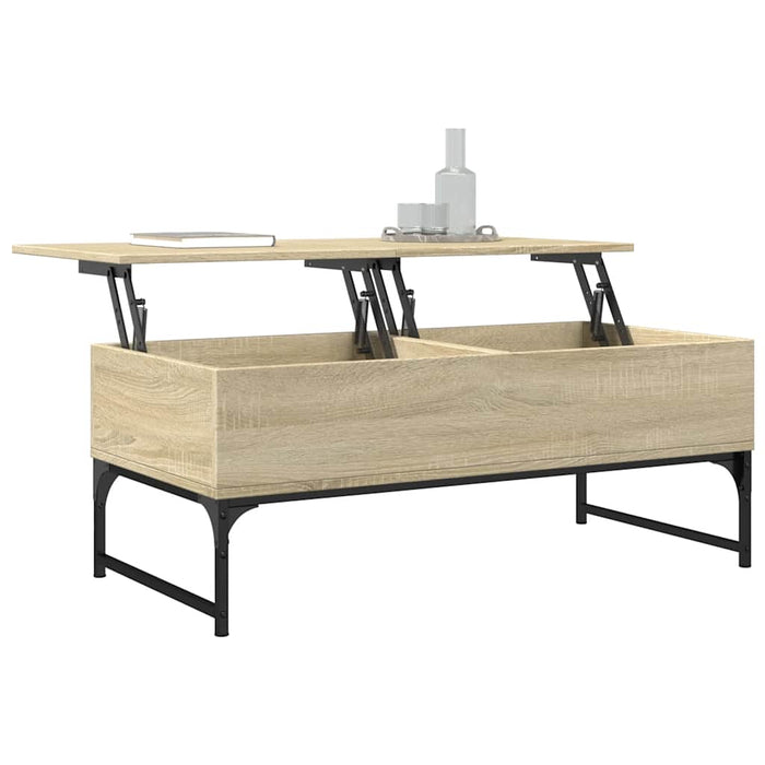 Măsuță de cafea stejar sonoma 100x50x40 cm lemn prelucrat/metal - WALTI WALTI