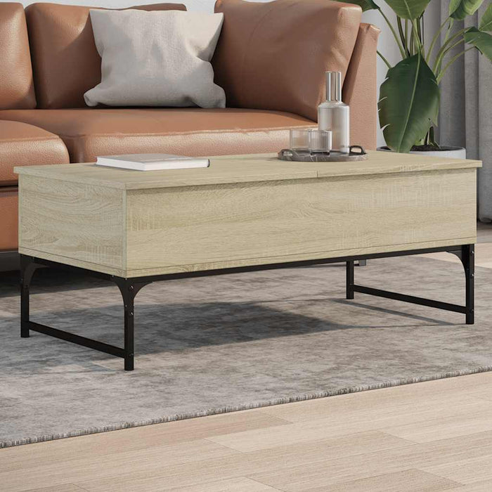Măsuță de cafea stejar sonoma 100x50x40 cm lemn prelucrat/metal - WALTI WALTI