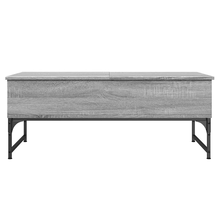 Măsuță de cafea, gri sonoma, 100x50x40 cm, lemn prelucrat/metal - WALTI WALTI