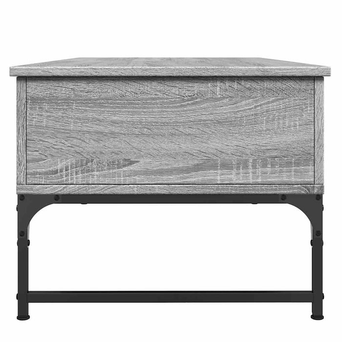 Măsuță de cafea, gri sonoma, 100x50x40 cm, lemn prelucrat/metal - WALTI WALTI