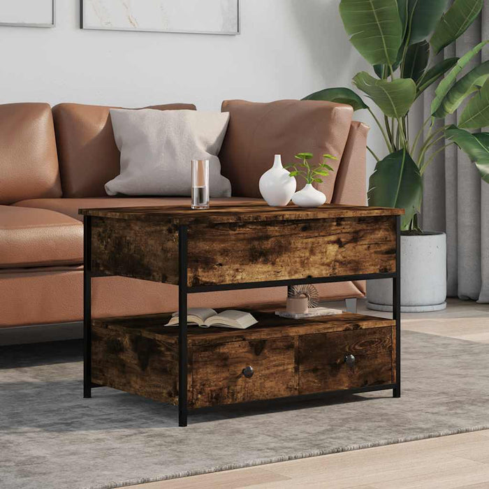 Măsuță de cafea, 70x50x50 cm, lemn prelucrat și metal WALTI