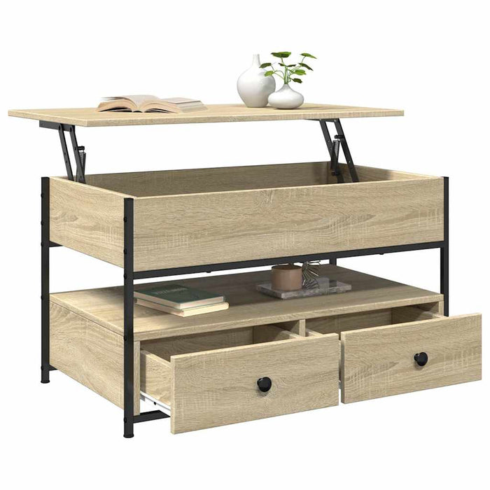 Măsuță de cafea stejar sonoma 85x50x50 cm lemn prelucrat/metal WALTI