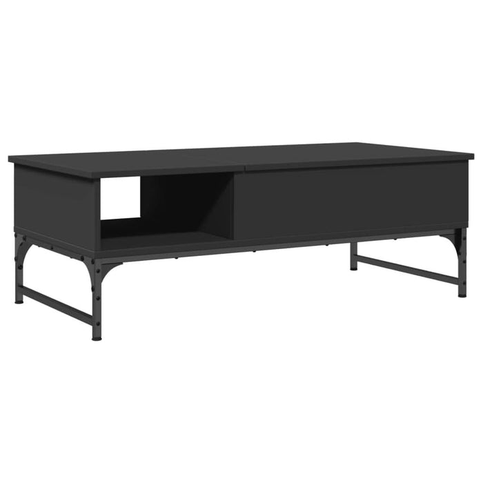Măsuță de cafea, negru, 100x50x35 cm, lemn prelucrat și metal - WALTI WALTI