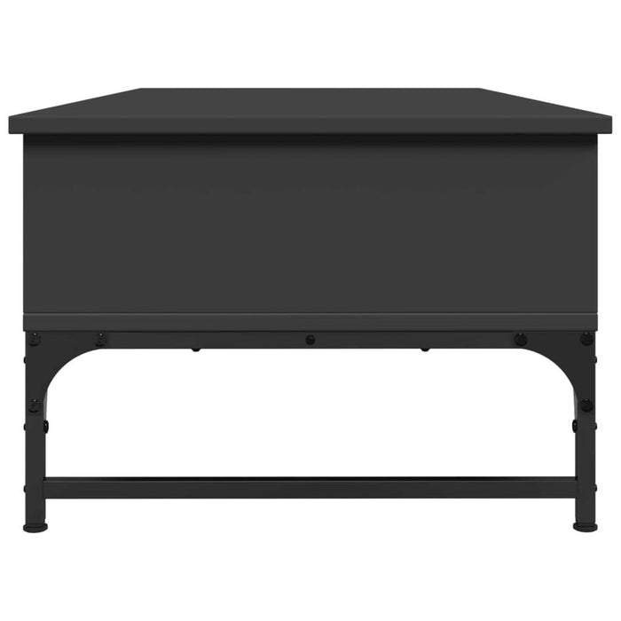 Măsuță de cafea, negru, 100x50x35 cm, lemn prelucrat și metal - WALTI WALTI