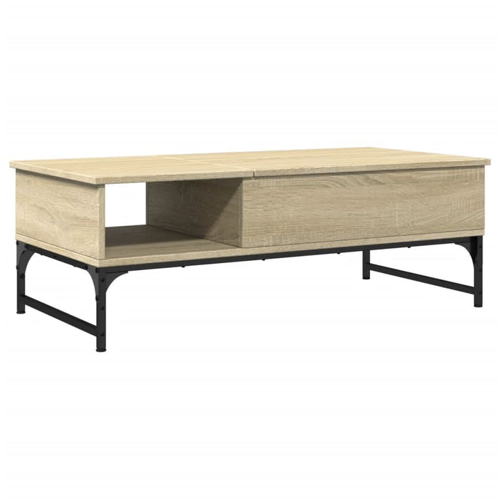 Măsuță cafea stejar sonoma 100x50x35 cm lemn prelucrat și metal - WALTI WALTI