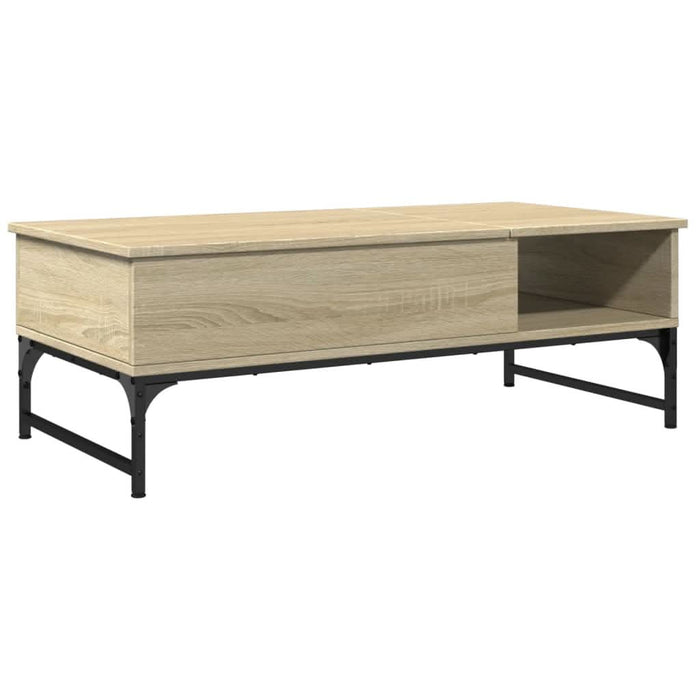 Măsuță cafea stejar sonoma 100x50x35 cm lemn prelucrat și metal - WALTI WALTI