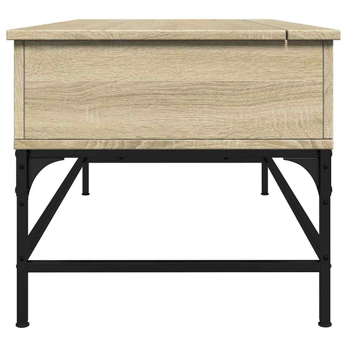 Măsuță cafea stejar sonoma 100x50x45 cm lemn prelucrat și metal - WALTI WALTI