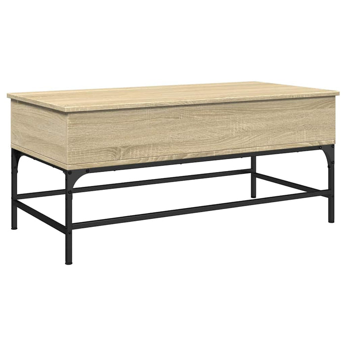 Măsuță cafea stejar sonoma 100x50x45 cm lemn prelucrat și metal - WALTI WALTI