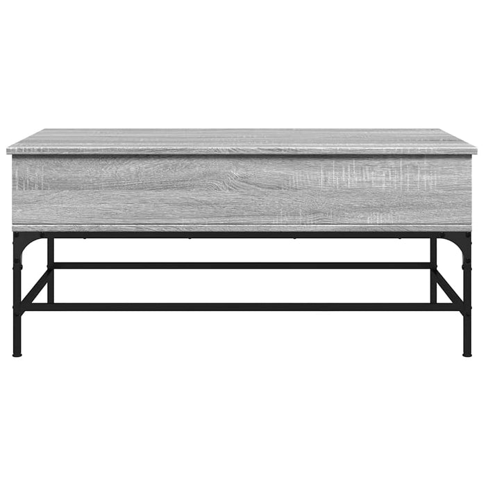 Măsuță de cafea, gri sonoma, 100x50x45 cm, lemn prelucrat/metal - WALTI WALTI
