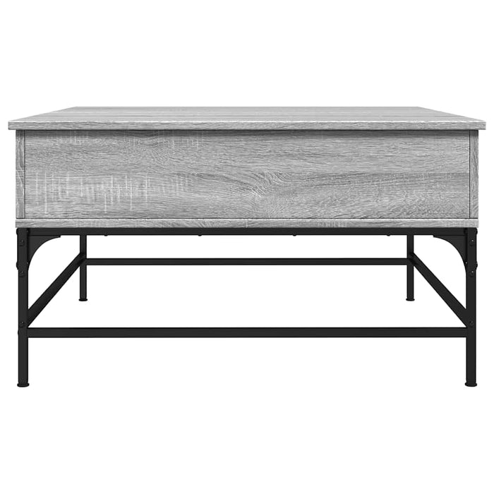 Măsuță de cafea gri sonoma 80x80x45 cm lemn prelucrat și metal - WALTI WALTI