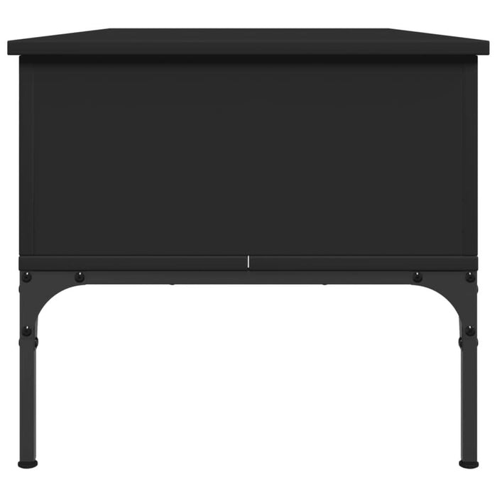Măsuță de cafea, negru, 100x50x45 cm, lemn prelucrat și metal - WALTI WALTI