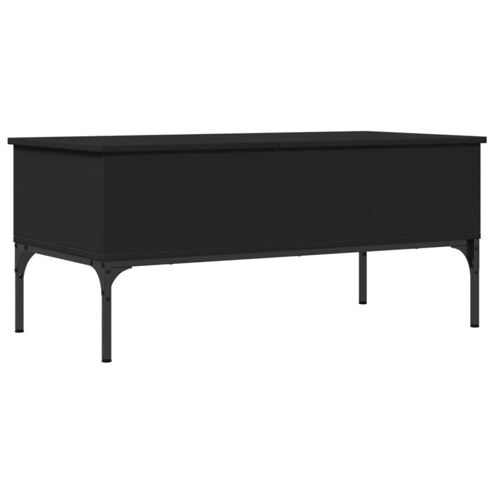 Măsuță de cafea, negru, 100x50x45 cm, lemn prelucrat și metal - WALTI WALTI
