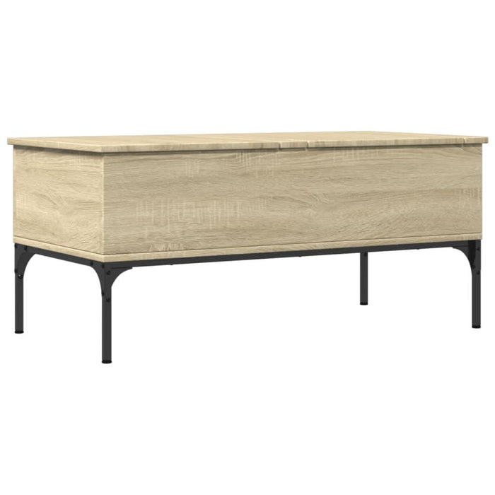 Măsuță cafea stejar sonoma 100x50x45 cm lemn prelucrat și metal - WALTI WALTI