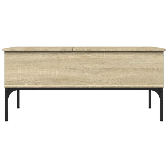 Măsuță cafea stejar sonoma 100x50x45 cm lemn prelucrat și metal - WALTI WALTI
