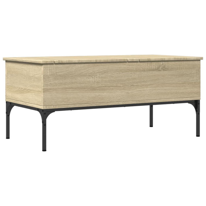 Măsuță cafea stejar sonoma 100x50x45 cm lemn prelucrat și metal - WALTI WALTI