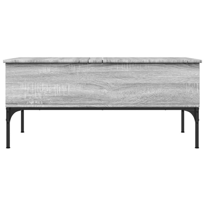 Măsuță de cafea, gri sonoma, 100x50x45 cm, lemn prelucrat/metal - WALTI WALTI