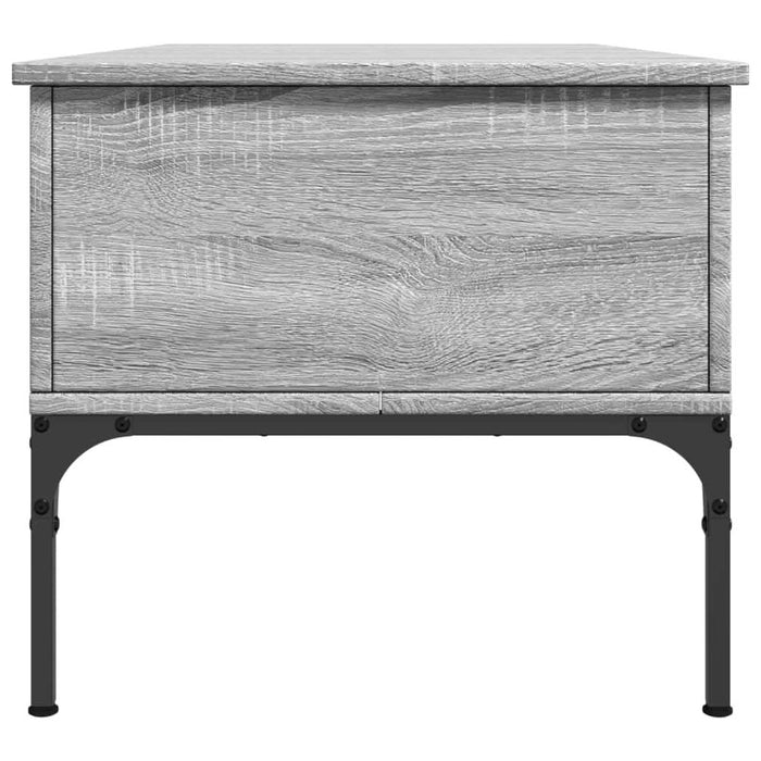 Măsuță de cafea, gri sonoma, 100x50x45 cm, lemn prelucrat/metal - WALTI WALTI