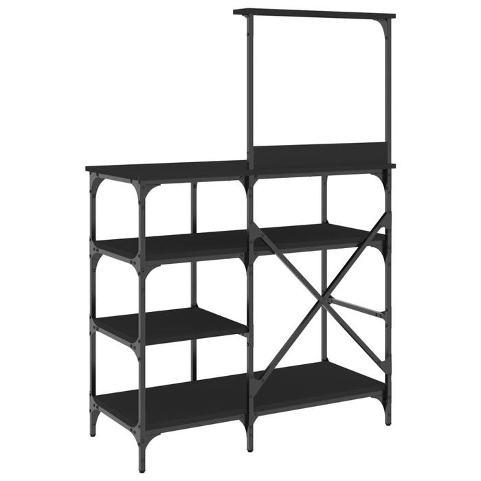 Raft pentru brutărie negru 90x40x132 cm lemn și metal prelucrat - WALTI WALTI