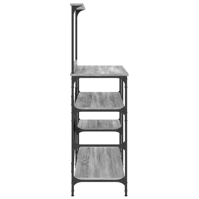 Raft brutărie, gri sonoma, 90x40x132 cm, lemn prelucrat/metal - WALTI WALTI
