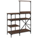 Raft brutărie, stejar maro, 90x40x132 cm, lemn prelucrat/metal - WALTI WALTI