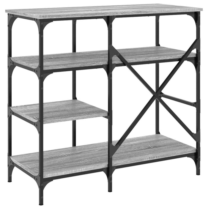 Raft brutărie, gri sonoma, 90x40x84 cm, lemn prelucrat/metal - WALTI WALTI
