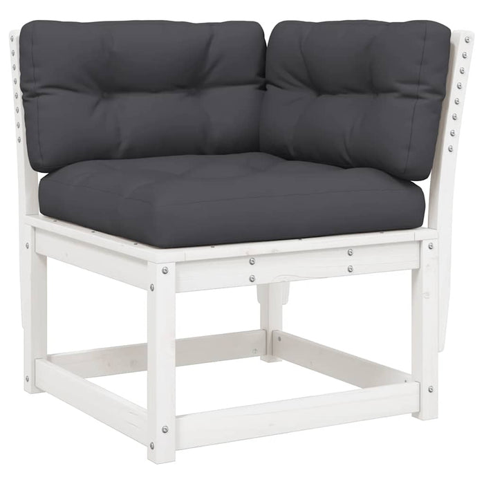 Set mobilier de grădină cu perne, 7 piese, lemn masiv de pin WALTI