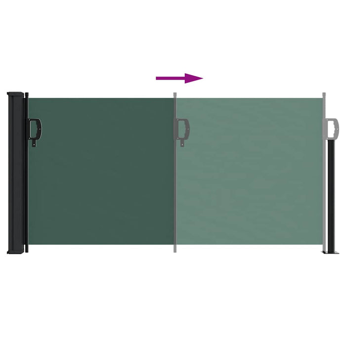 Copertina laterală retractabilă, verde închis, 100x300 cm - WALTI WALTI