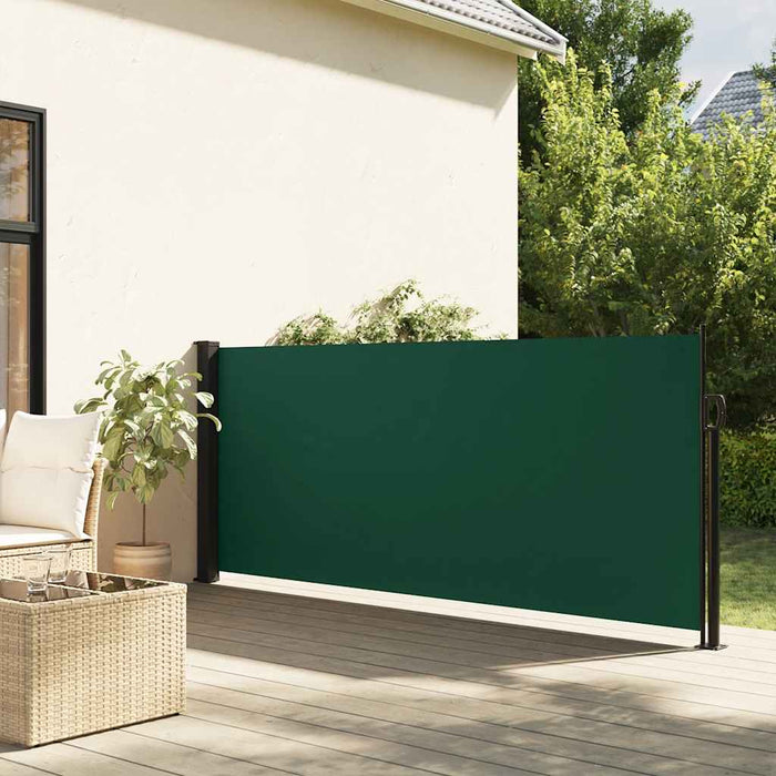 Copertină laterală retractabilă, verde închis, 117x300 cm - WALTI WALTI