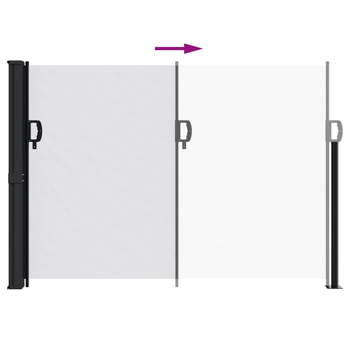Copertina laterală retractabilă, alb, 140x300 cm - WALTI WALTI