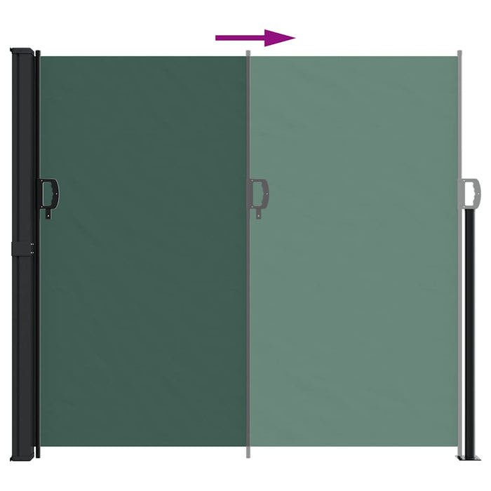 Copertina laterală retractabilă, verde închis, 180x300 cm - WALTI WALTI