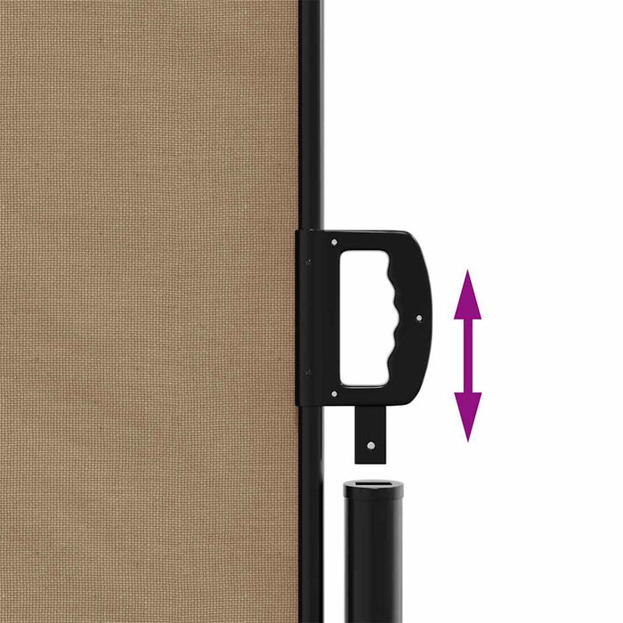 Copertina laterală retractabilă, gri taupe, 100x500 cm - WALTI WALTI