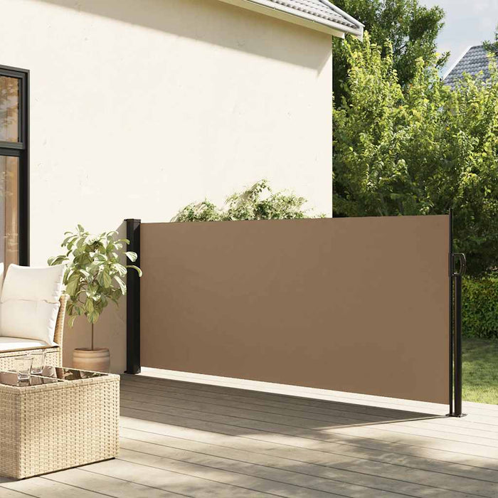 Copertina laterală retractabilă, gri taupe, 100x500 cm - WALTI WALTI