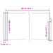 Copertină laterală retractabilă antracit 100x500 cm - WALTI WALTI