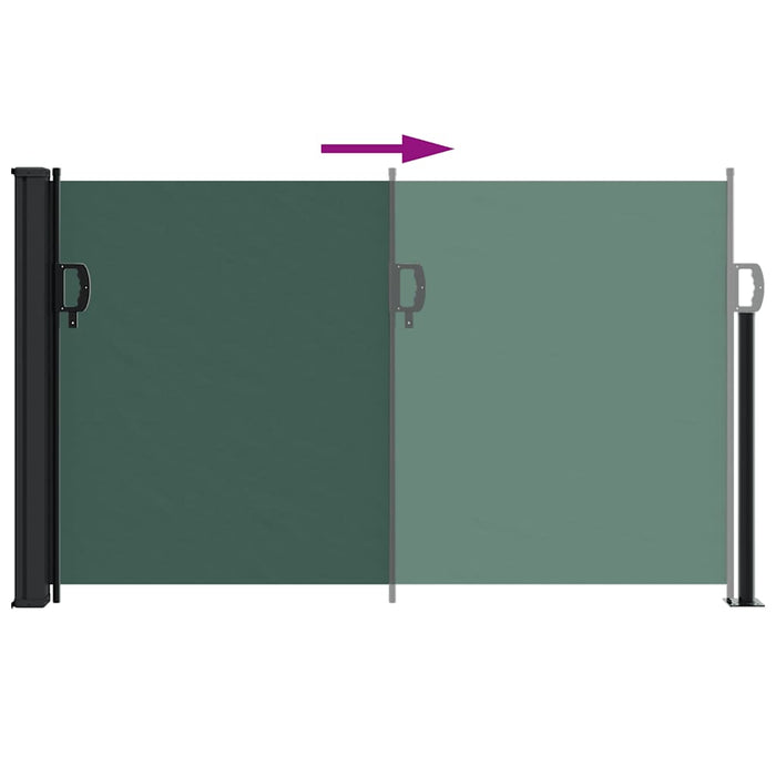 Copertina laterală retractabilă, verde închis, 120x500 cm - WALTI WALTI