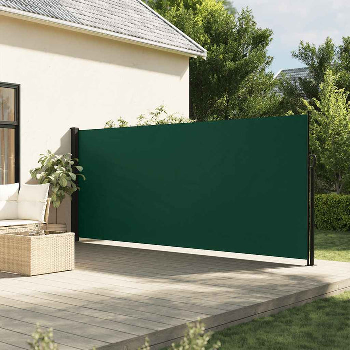 Copertina laterală retractabilă, verde închis, 160x500 cm - WALTI WALTI