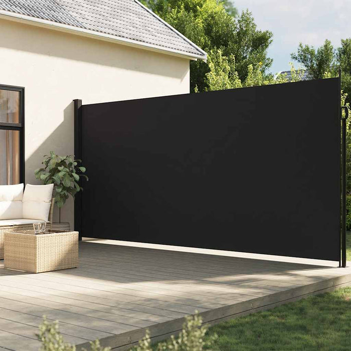 Copertina laterală retractabilă, negru, 220x500 cm - WALTI WALTI