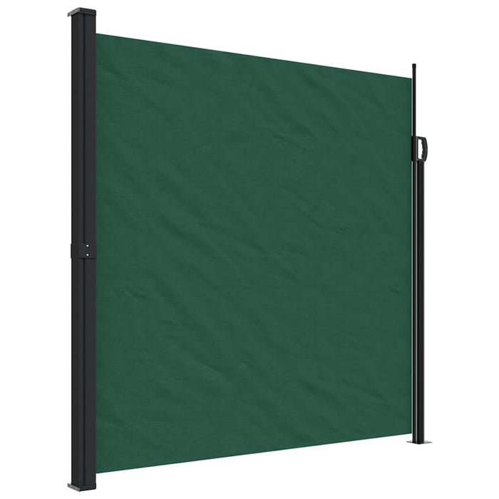 Copertină laterală retractabilă, verde închis, 200x600 cm WALTI