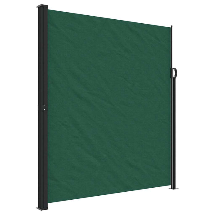Copertină laterală retractabilă, verde închis, 220x600 cm WALTI