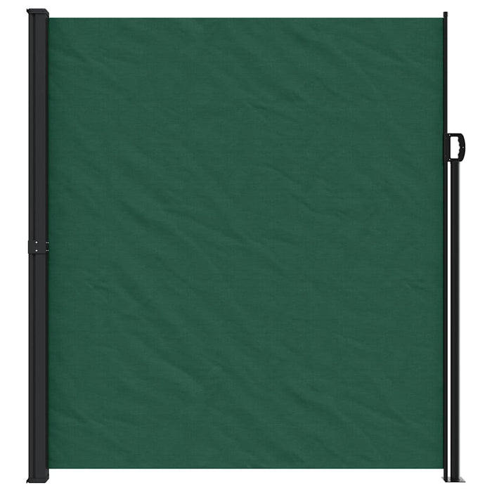 Copertină laterală retractabilă, verde închis, 220x600 cm WALTI