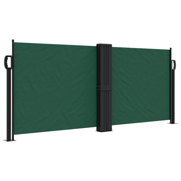 Copertină laterală retractabilă, verde închis, 100 x 1000 cm - WALTI WALTI