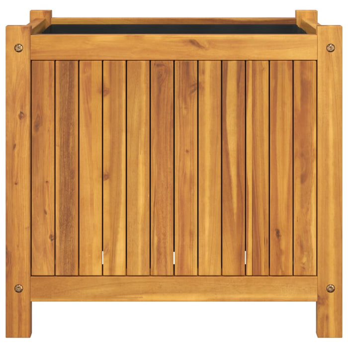 Jardinieră de grădină cu căptușeală, 54x31x50 cm, lemn acacia - WALTI WALTI