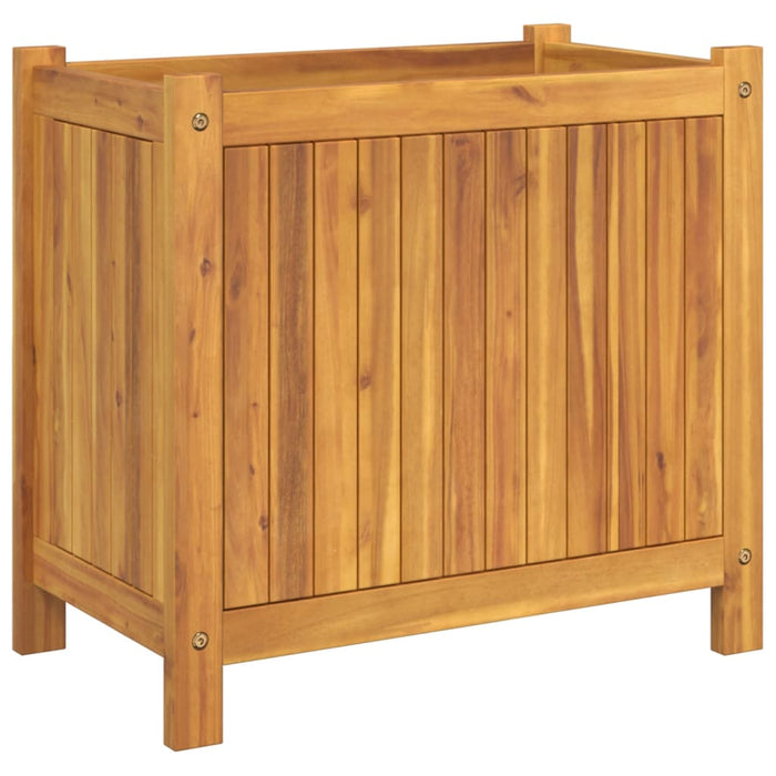 Jardinieră de grădină cu căptușeală, 54x31x50 cm, lemn acacia - WALTI WALTI