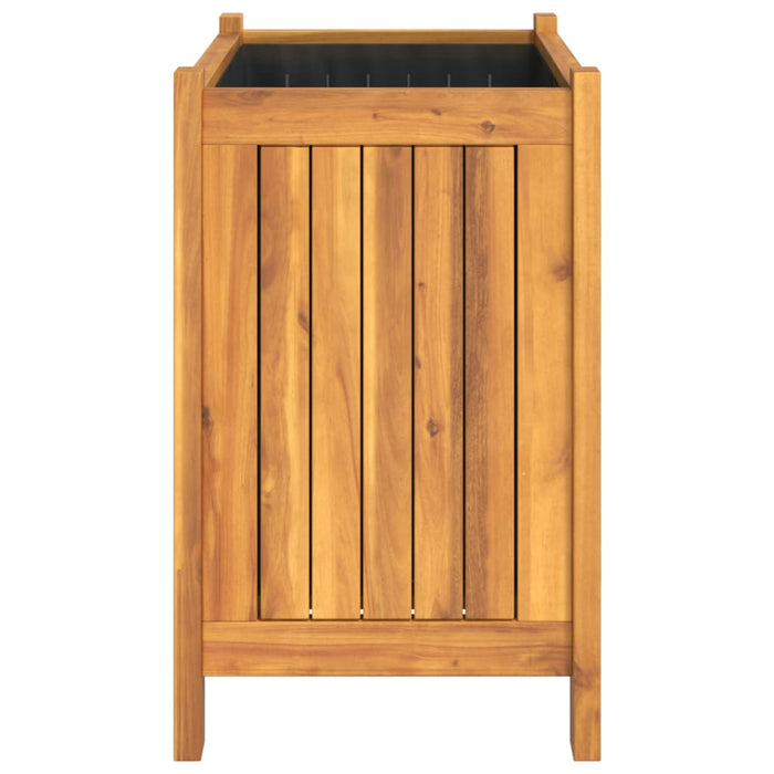 Jardinieră de grădină cu căptușeală, 54x31x50 cm, lemn acacia - WALTI WALTI