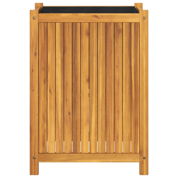Jardinieră de grădină cu căptușeală, 54x31x75 cm, lemn acacia - WALTI WALTI
