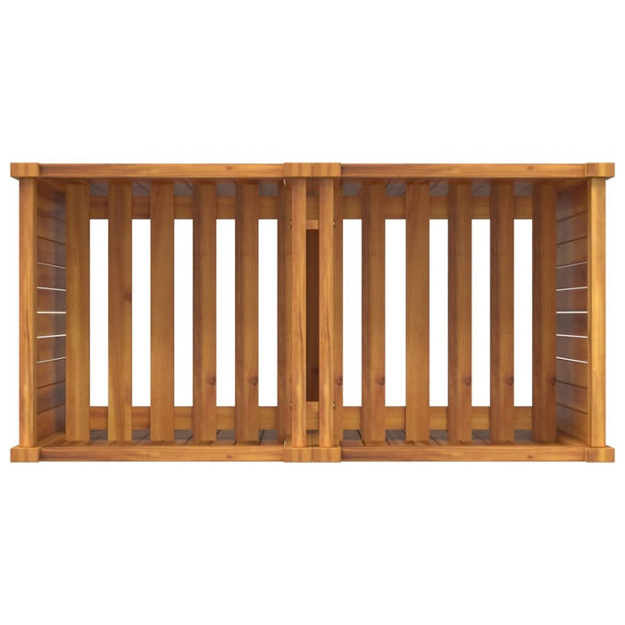 Jardinieră de grădină cu căptușeală, 84x42x75 cm, lemn acacia - WALTI WALTI